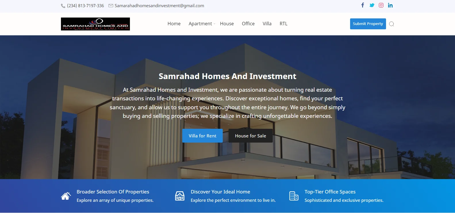 Samrahad Homes And Investment